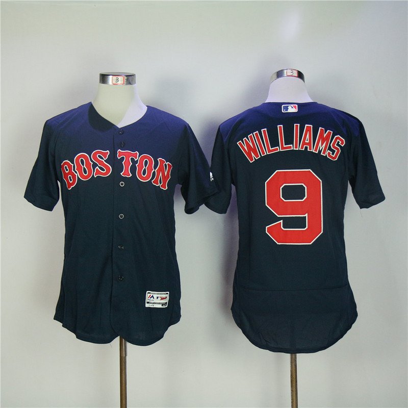 9 Ted Williams Stitched Baseball Jersey Color blue 1