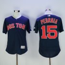 15 Dustin Pedroia Stitched Baseball Jersey Color blue 1