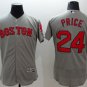 Â 24 David Price Stitched Baseball Jersey Color grey 1