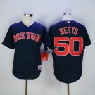 50 Mookie Betts Stitched Baseball Jersey Color blue 1