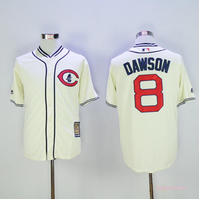 8 Andre Dawson Stitched Baseball Jersey Color 1