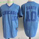 10 Ron Santo Stitched Baseball Jersey Color blue 1