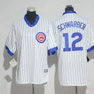 12 Kyle Schwarber Stitched Baseball Jersey Color while 2