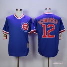 12 Kyle Schwarber Stitched Baseball Jersey Color blue 2