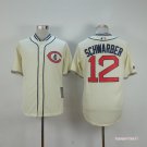 12 Kyle Schwarber Stitched Baseball Jersey Color while 4
