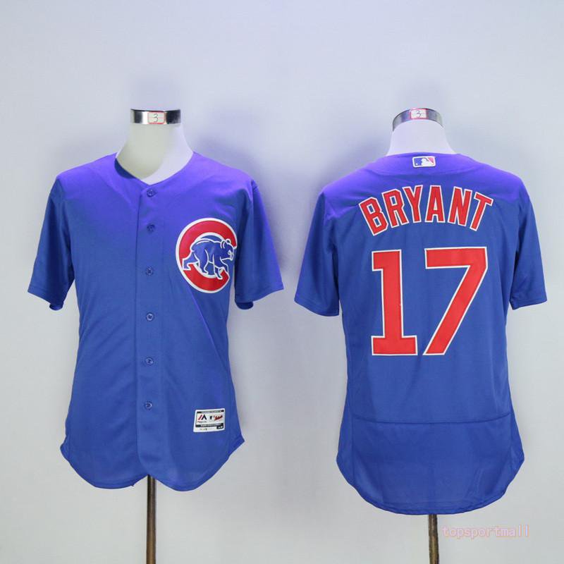 17 Kris Bryan Stitched Baseball Jersey Color blue 1