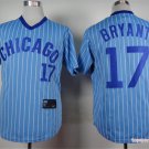 17 Kris Bryan Stitched Baseball Jersey Color blue 2