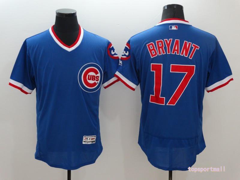 17 Kris Bryan Stitched Baseball Jersey Color blue 3