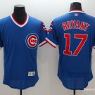 17 Kris Bryan Stitched Baseball Jersey Color blue 3