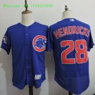 28 Kyle Hendricks Stitched Baseball Jersey Color blue 1