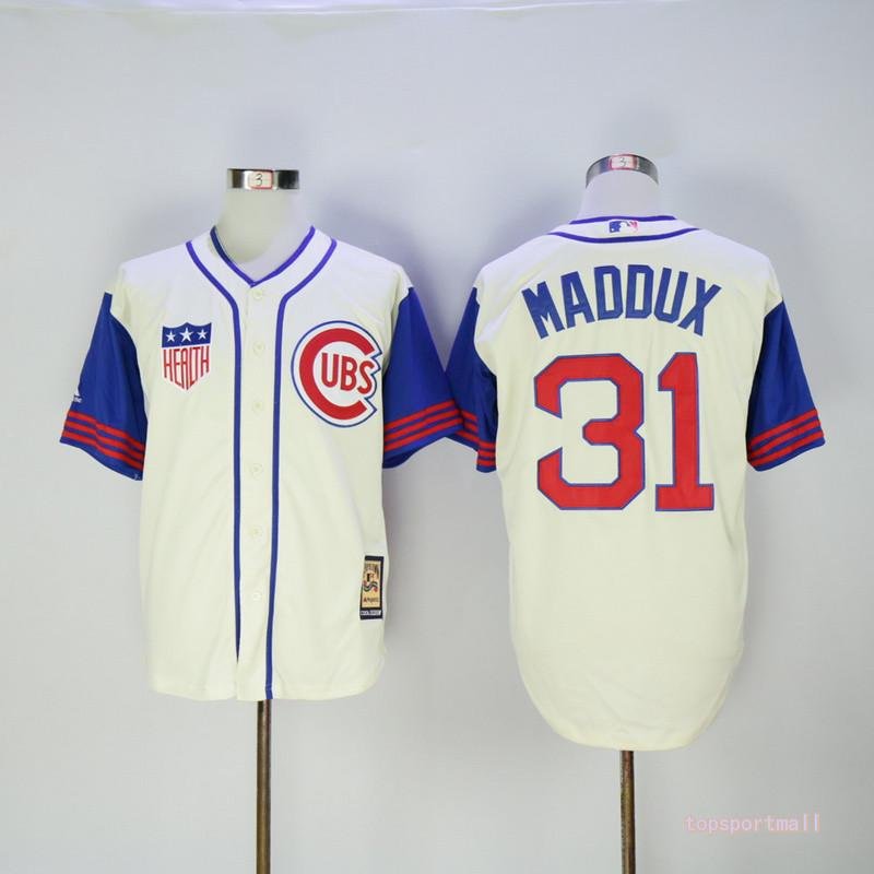 31 Greg Maddux&Acirc;&nbsp;Stitched Baseball Jersey Color 1