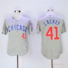41 John Lackey Stitched Baseball Jersey Color grey 1