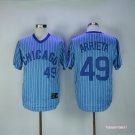 49 Jake Arrieta Stitched Baseball Jersey Color blue 3