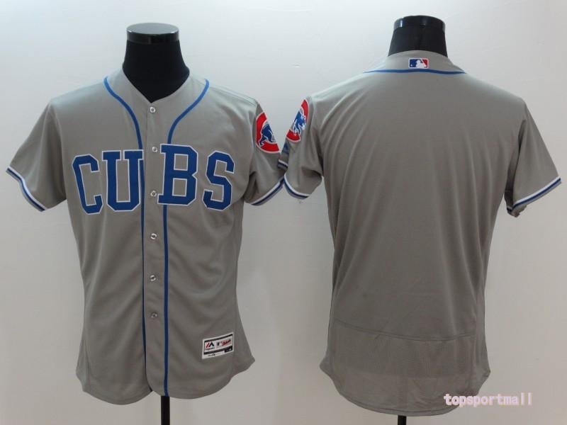 Chicago Cubs&Acirc;&nbsp;blank Stitched Baseball Jersey Color grey 2