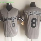 8 Bo Jackson Stitched Baseball Jersey Color grey 2