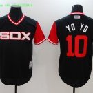 10 Yoan Moncada Stitched Baseball Jersey Color black 2