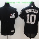 10 Yoan Moncada Stitched Baseball Jersey Color black 1