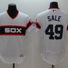 49 Chris Sale Stitched Baseball Jersey Color while 2