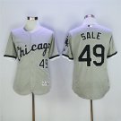 49 Chris Sale Stitched Baseball Jersey Color grey 1