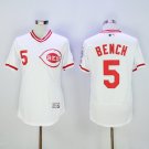 5 Johnny Bench Stitched Baseball Jersey Color while 2