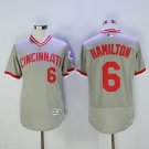 6 Billy Hamilton Stitched Baseball Jersey Color grey 1