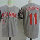 11 Barry Larkin Stitched Baseball Jersey Color grey 1
