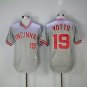 19 Joey Votto Stitched Baseball Jersey Color grey 2