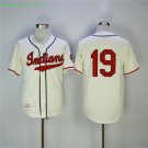 19 Bob Feller Stitched Baseball Jersey Color while 1