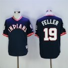 19 Bob Feller Stitched Baseball Jersey Color black 1
