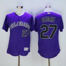 27 Trevor Story Stitched Baseball Jersey Color blue 1
