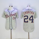 24 Miguel Cabrera Stitched Baseball Jersey Color grey 1