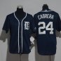 24 Miguel Cabrera Stitched Baseball Jersey Color blue 1