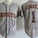1 Carlos Correa Stitched Baseball Jersey Color grey 1