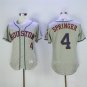 4 George Springer&Acirc;&nbsp;Stitched Baseball Jersey Color grey 1