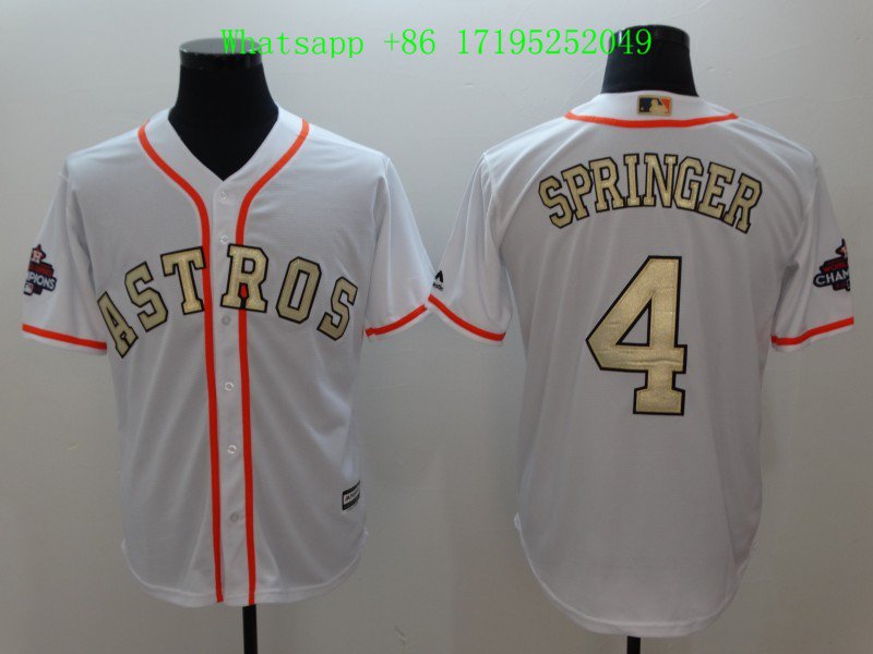 4 George Springer&Acirc;&nbsp;Stitched Baseball Jersey Color while 1