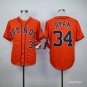 34 Nolan Ryan&Acirc;&nbsp;Stitched Baseball Jersey Color orange 1
