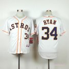 34 Nolan Ryan Stitched Baseball Jersey Color while 1
