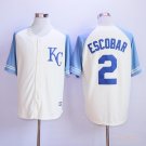 2 Alcides Escobar Stitched Baseball Jersey while 1