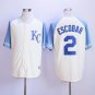 2 Alcides Escobar&Acirc;&nbsp;Stitched Baseball Jersey while 1