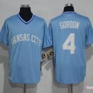 4 Alex Gordon Stitched Baseball Jersey Color blue 1