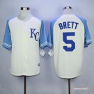 5 George Brett Stitched Baseball Jersey Color while 2