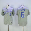 6 Lorenzo Cain Stitched Baseball Jersey Color grey 1