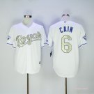 6 Lorenzo Cain Stitched Baseball Jersey Color while 3