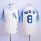 8 Mike Moustakas Stitched Baseball Jersey Color while 2