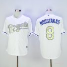  8 Mike Moustakas Stitched Baseball Jersey Color while 2