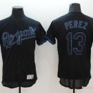 13 Salvador Perez Stitched Baseball Jersey Color black 1