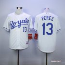 13 Salvador Perez Stitched Baseball Jersey Color while 1