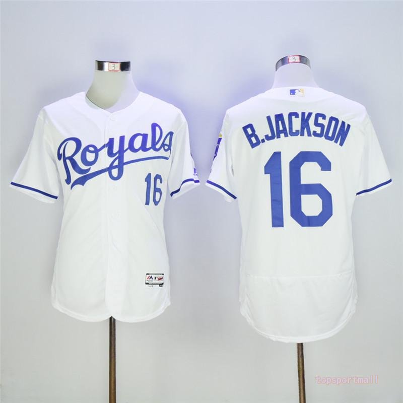 16 Bo Jackson&Acirc;&nbsp;Stitched Baseball Jersey Color while 1