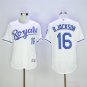 16 Bo Jackson Stitched Baseball Jersey Color while 1