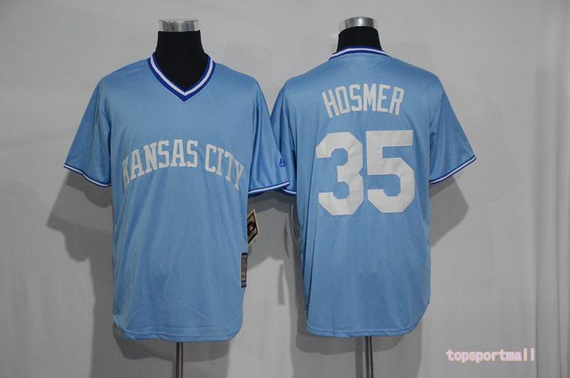 35 Eric Hosmer&Acirc;&nbsp;Stitched Baseball Jersey Color blue 1